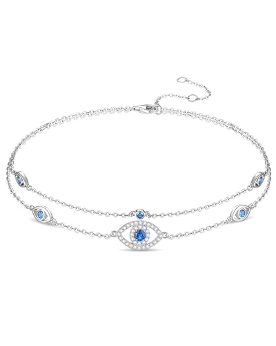 Anklet Bracelets For Women, 925 Sterling Silver Layered Anklet Adjustable Chain Beach Jewelry Gifts for Women